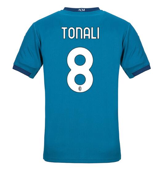 AC Milan Football Kit Third Soccer Jersey TONALI #8 2020/21